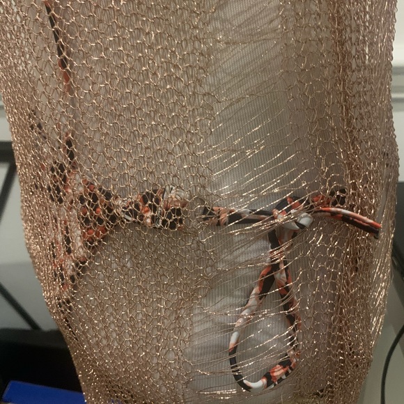 ROSE 🌹 GOLD METALLIC TOP OR COVER UP - Picture 8 of 8